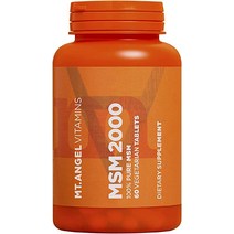 Angel Vitamins - MSM 2000 100% 퓨어 60 진보자용 배터리