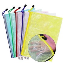 Wskderliner 지퍼 파일 가방 10개 메시 지퍼 파우치 문서 가방 지퍼 폴더 문서 파우치 영수증 정리함 사무실 학교 가정 여행용 A4 사이즈 다양한 색상