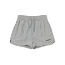 널디 스몰 로고 우븐 돌핀 쇼츠 그레이