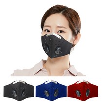 네오프렌 배기밸브 에어밸브 마스크 필터교체형 숨쉬기편한 여름 블루색상, 1개, 1개