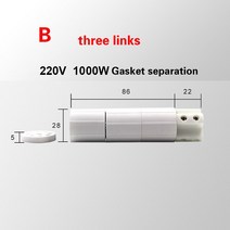 발열체 고온 저항 220v100 0w/1200w 요소 세라믹 히터 코어 바이오 매스 펠렛 보일러 버너 점화기용, 02 B