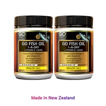 Go Healthy Fish Oil Vitamin D3 뉴질랜드 고헬시 피쉬오일 오메가3 비타민 D3 200캡슐 2통