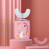 가성비어린이용 U 모양 전동 칫솔 충전식 실리콘 치과 클리너 만화 360 ° 음파, 11 2-6year toothbrush