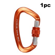 와이어클립 카라비너 25KN 전문 등산 Carabiner D 모양 항공 알루미늄 안전 잠금 야외 장비, 01 01