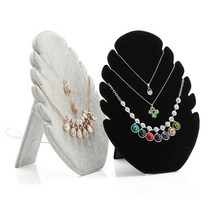 나뭇잎 거치대 목걸이 진열대 보관함 악세사리 정리대, 나뭇잎거치대-블랙