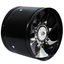 유동팬 순환팬 급기 공장 축사 하우스 환풍기 환기, 6인치 라운드 블랙