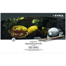 정품 LYRA Rembrandt Aquarell 아티스트 색연필 12개 세트 다양한 색상 (2011120), Set of 72