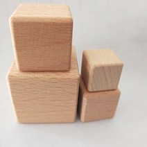나무침대 럭셔리침대 편안한침대 나무 큐브 미완성 된 빈 사각형 자작 블록 그림 장식 퍼즐 만들기 DIY 프, 01 3cm 5pcs