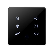 공유기 증폭기 음성 gps 휴대용 인터넷 TV 무선 wifi 안테나 블루투스 앰프 벽 USB SD 카드 음악 패널 스마, Black