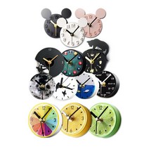 냉장고 자석시계 컬렉션/정밀시계/주방시계/ 압착시계, 모던심플 냉장고자석시계(화이트)