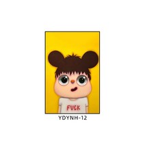 팝아트 인테리어 대형 캔버스 그림 경매 액자 하비에르 카예하 눈 큰 소년, AL + 블랙 테두리