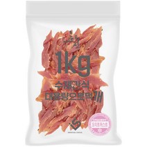 초심 강아지 대용량 실속형 수제간식 1kg, 1개, 오리트위스트