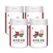 로즈힙 열매 100% 분말 첨가물없는 로즈힘 가루 파우더 폴란드산 프리미엄 원료, 4개, 120g, VITAGREEN