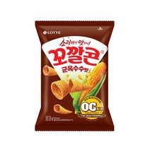 롯데 인간사료 스낵바 봉지 과자 꼬칼콘 군옥수수맛 134g 3봉 사무실다과 홈파티 1, 19개