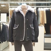 온앤온 레터링 카라 탈착 야상 다운점퍼 JP1WM714
