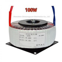 순수 구리 와이어 입력 220V 230V 240V 출력 0-42V 0-24V 0-50V 전원 오디오 토로이달 변압기 앰프용 100W 100VA, 22V-0-22V _230V