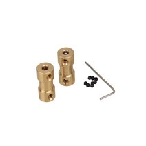 황동 리지드 모터 샤프트 커플링 전송 커넥터 나사 렌치 포함 2mm, 15 3mm to 6mm