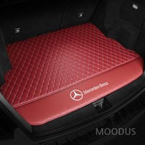 벤츠트렁크매트 GLE 350 트렁크 풀 매트 C260 E260 GLB, 마름모 와인  패드