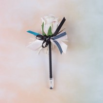 로맨틱 장미 플라워 볼펜 0.4mm 디자인볼펜, 없음