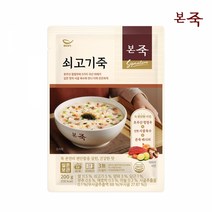 [본죽] 파우치 쇠고기죽 200g 2팩, 단품
