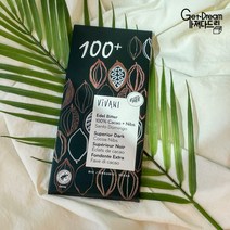 비바니 유기농 무설탕 카카오 100% 비건 다크초콜릿, 80g, 7개