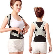 정수생활건강 바른자세 어깨허리 자세교정밴드 XXXL(남녀공용 허리30~36인치 체중69~80kg), 1개입