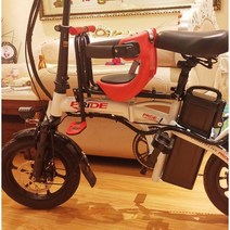 전기자전거유아안장 시트 앞좌석 카시트 쿠션, 블로우몰딩일체형시트-빨간색