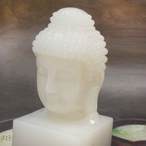 라오스석 도장재료 낙관도장 전각 미얀마 태국 라오스 캄보디아 옥 돌 부처님 인감 Sakyamuni 장식 stamper 아프가 니 스탄 화이트 부처 인장, Only Seal