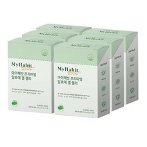 마이해빗 프리미엄 알로에겔 젤리 스틱 20g x 15포 (면역력 장건강 피부건강), 알로에겔 젤리 6 BOX