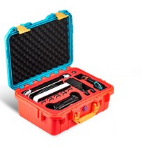 닌텐도스위치 일반 OLED겸용 하드케이스 레트로 감성 캐리어 수납 보관가방 데바소, 블루오렌지