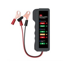 자동차 스캐너 진단기자동차 배터리 테스터 6 자리 LED 디스플레이 테스트 도구 12V 6V 시스템 분석기 2, 한개옵션0