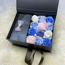 둥둥플라워 비누꽃 용돈박스 플라워박스 용돈봉투 생일꽃선물 결혼기념일선물 부모님선물 생신선물 명절선물 현금선물 장미 카네이션, 블루믹스