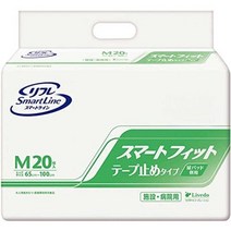 어른 용지 기저귀 리후레 시설/병원용 스마트 라인 스마트 피트 테이프 고정 타입 소변 패드 병용 M사이, 1