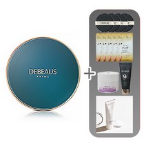 디뷰스 쿠션 모공 잡티 커버 비비 파데 팩트 스킨 베이지 22호~23호(본품+리필)+사은품, 3)미백앰플 클렌징폼 120ml