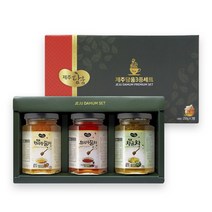 제주 제철진미 더불어 담움3종(한라봉+오미자+청귤 각250g), 단품, 250g