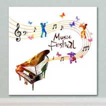 꾸밈 iw628-판타스틱뮤직악기소형노프레임 액자, 8타입-아코디언