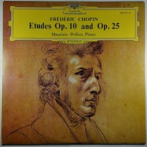 (중고LP) 쇼팽 연습곡집. 피아노 마우리치오 폴리니. CHOPIN ETUDES. MAURIZIO POLLINI (자켓 음반 상태 AA)