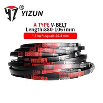 농기계YIZUN A 유형 A880 ~ 1067mm 하드 와이어 고무 드라이브 내부 길이 둘레 산업 전송 농업 기계 V 벨트, 10 A991mm Li_01 1 개