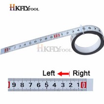 측정기 메트릭 스틸 마이 터 트랙 테이프 측정 0.5 '자기 접착 스케일 눈금자 1-5M 라우터 테이블 톱 T-트, Right to Left_3M