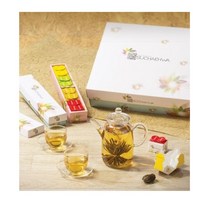 다도 찻잔 투명 다그잔 유리 녹차 세트 카네이션 선물 셋트 차다기 술잔 차도구 보이차 글라스 다기, 단품