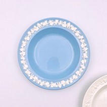 Antique 웨지우드 퀸즈웨어 크림온라벤더 플레인엣지 파스타볼 샐러드 스파게티볼 빈티지 카페그릇 인테리어 소품