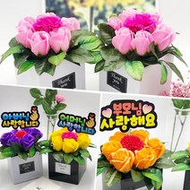 아네모네 카네이션 어버이날 선물 비누꽃, 꽃보라-아버님사랑합니다