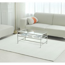 폭신한 사각 러그 카페트 카펫 베이지 브라운