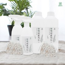 편백나무 피톤치드 원액 편백수 1+1 편백칩 세트 대용량 2L 리필 1L 스프레이 탈취제, (4886) 리필2Lx2병/편백칩