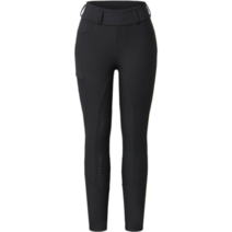 여성 승마바지 실리콘 풀패치 레깅스, 블랙, L, 1개