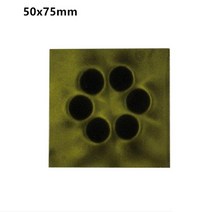 전자파 방사선 테스터기 자기장 뷰어 자석 극 테스트 카드 자기 관찰 필름 카드 자석 검출기 패턴 디스플레이 30x30mm, i