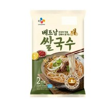 CJ더마켓 즉석식품 밀키트 간편식품 탑티어 베트남 쌀국수 밀키트 쌀국수면 숙주나물 국수 냉면 375G, 28개