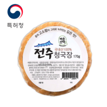 건강한정성 냄새안나는 저염 100% 특허받은 청국장 모든재료 국산, 170G