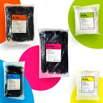 벨로 전오 소형 대형 얇은 두꺼운 케이블타이 고정 블랙 백색 컬러 1봉 1000개 규격 100 140 200 270 300 370 450 530 780, 전오 흑색 140mm 1000개