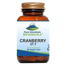 크랜베리 알약 37:1 농축액 추출물 90 식물성 코셔 캡슐 400mg 포함
